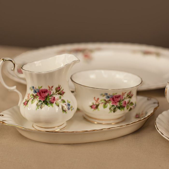 ROYAL ALBERT, MOSS ROSE | Захарница, латиера, чинийка