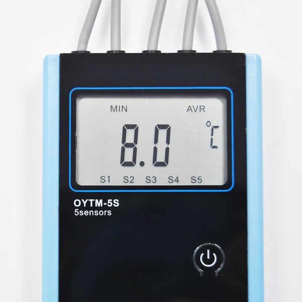 Измеритель температуры с 5 датчиками модель OYTM 5S