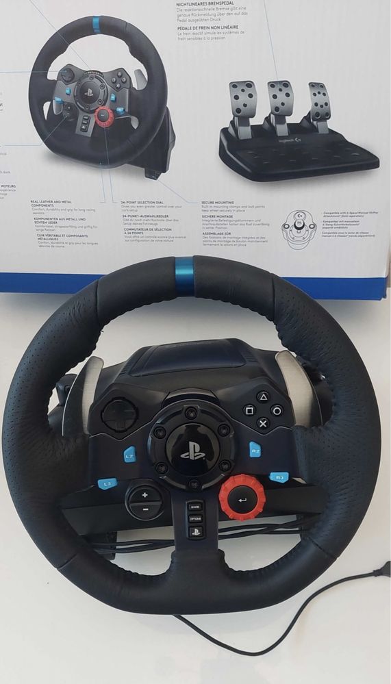 Logitech G29 + скоростен лост