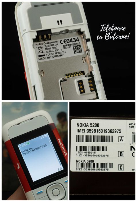 Nokia 5200 - Nou Nefolosit - Telefon cu butoane Nokia classic