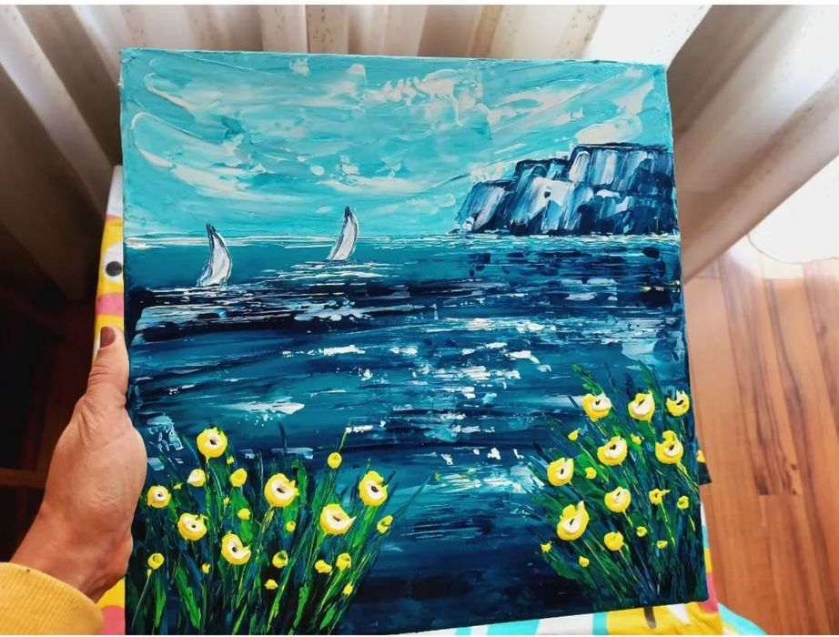 Tablouri pictate cu acrilice