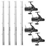 SET 4 Lansete Daiwa VERTICE 3.9m 3.75lb+ Mulinete Daiwa 24 Crosscast45