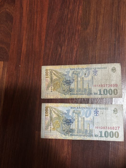 bacnote 1000 lei bani vechi, 700 de lei bacnota