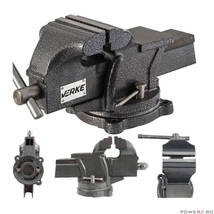 Menghina rotativa turnata, de banc, cu nicovala, 100 mm, Verke