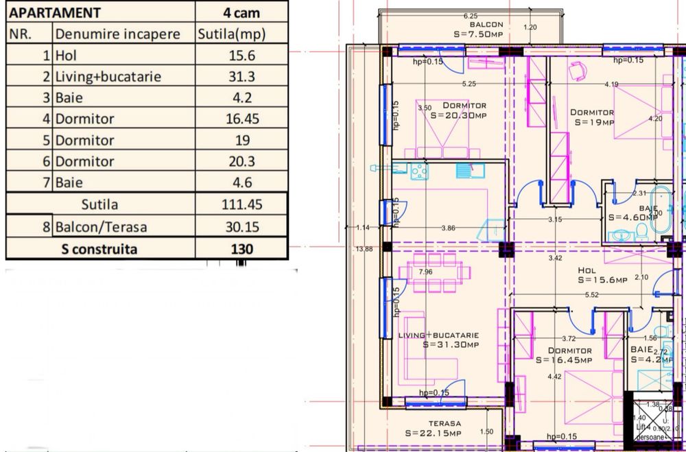 BLOC NOU 2024 • S.M.E Residence SISEȘTI • Apartament 4 Camere