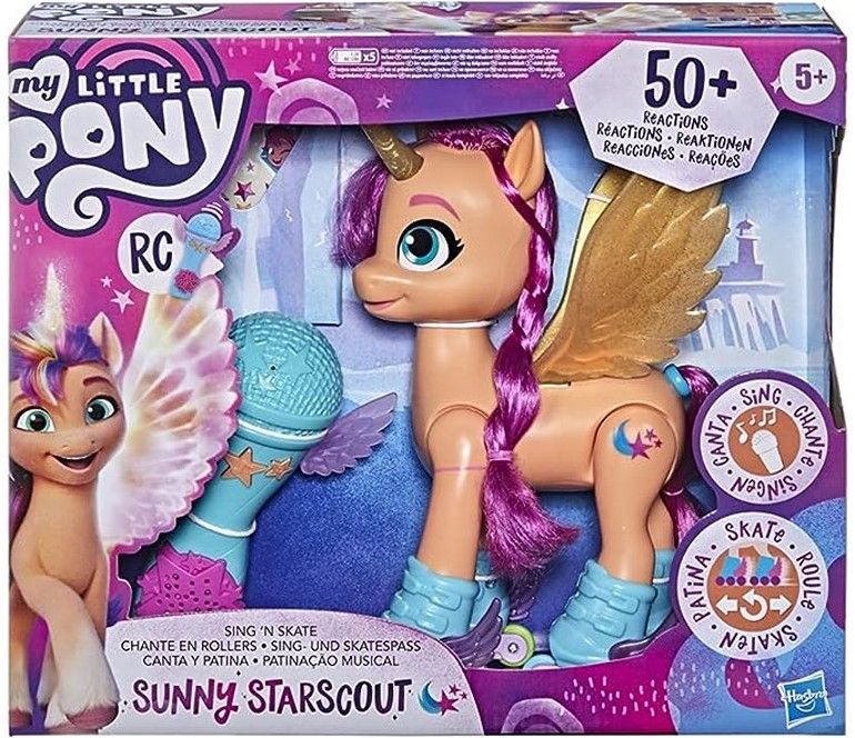 My Little Pony - Sunny , Sing and skate, figurina muzicala, 22.5 cm