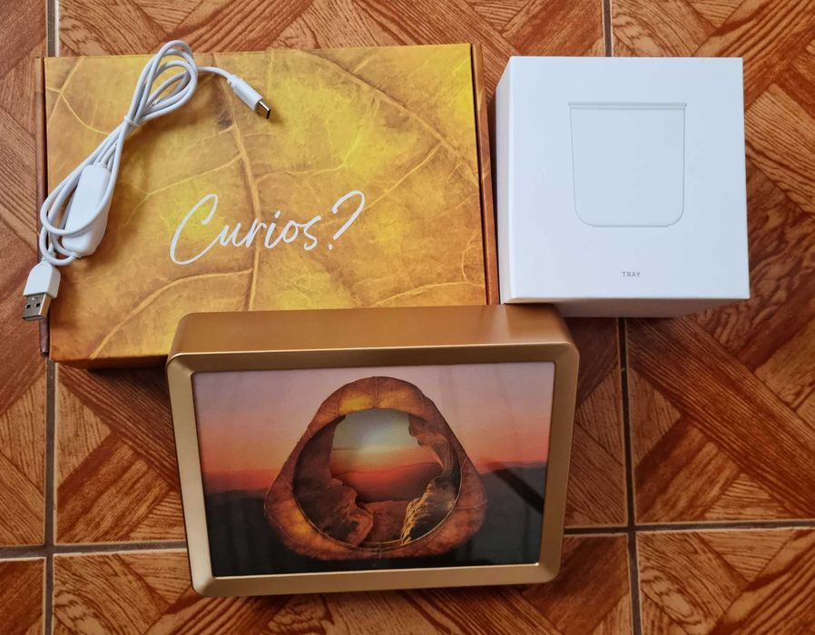 Tablou lampă + recipient scrumiera plastic Iqos