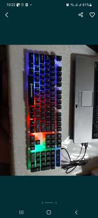 Оптом и в розницу Новая Проводная USB клавиатура с подсветкой RGB
