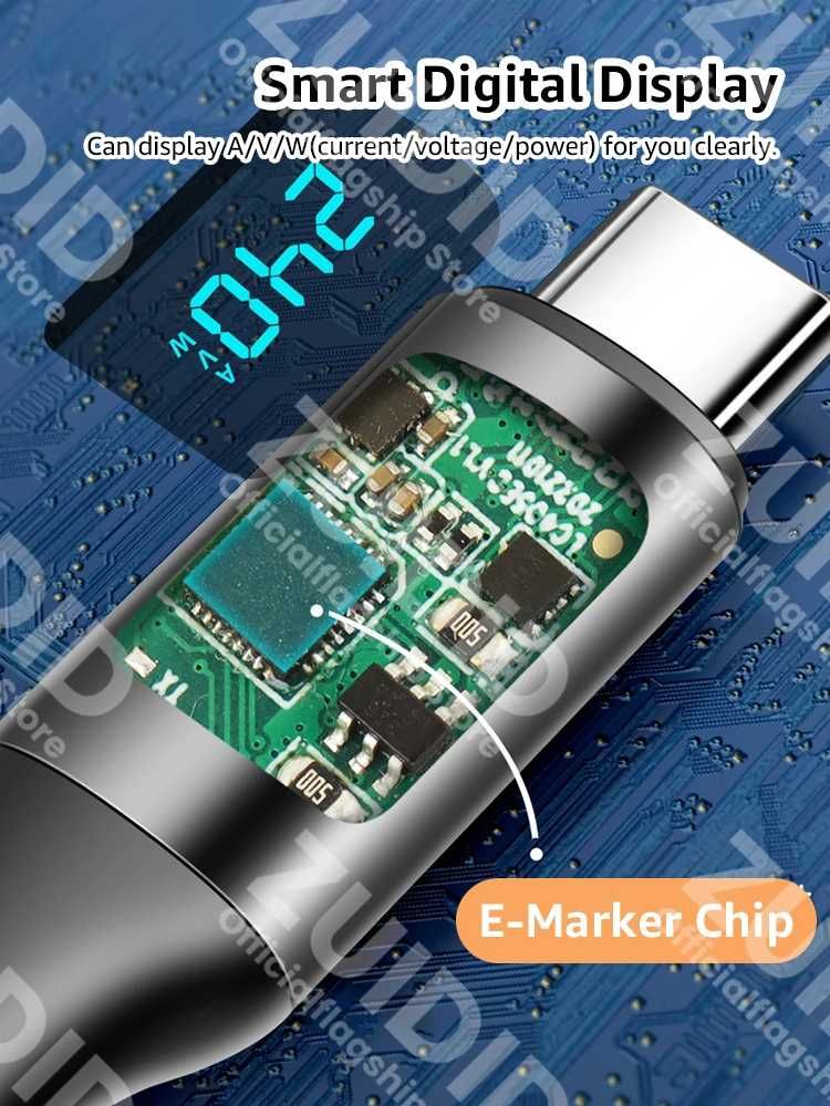 Кабель зарядный PD 240W , PD3.1 с USB C на USB C