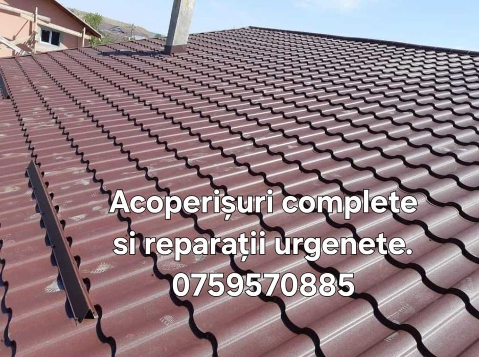 Executam acoperisuri si reparati urgente