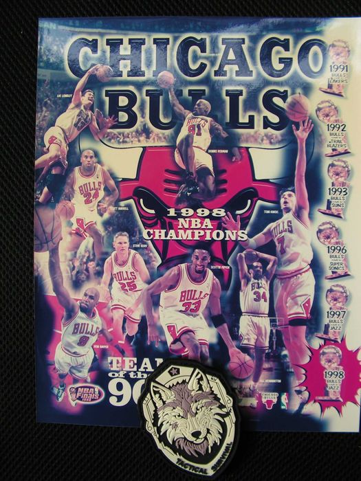 Много рядък,винтидж, колекционерски плакет на NBA- Chicago Bulls