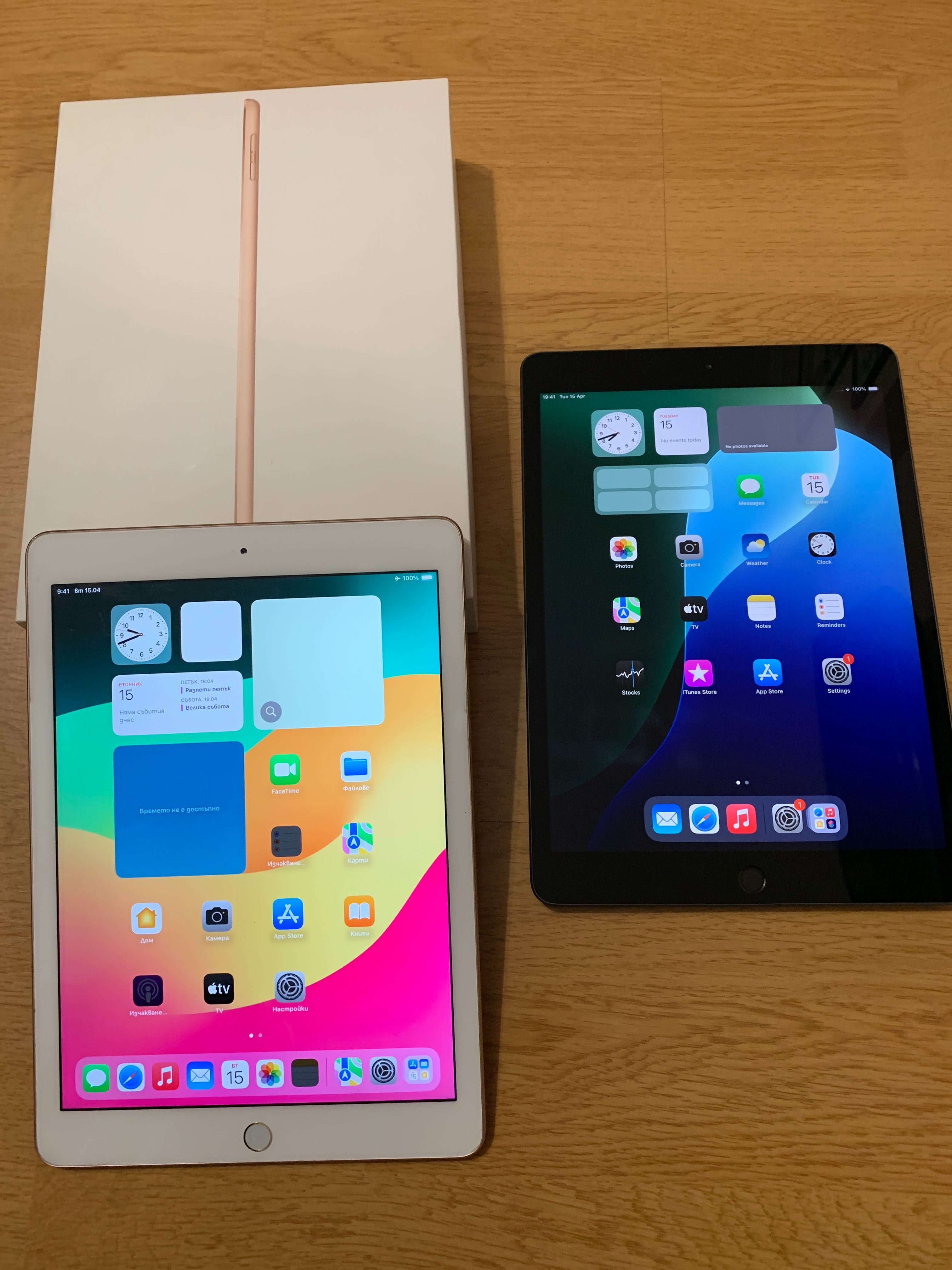 2 броя iPad 6 и 7, 128GB и 32GB, чист iCloud
