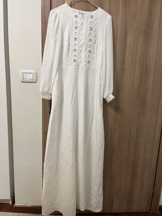 Платье белое длинные
