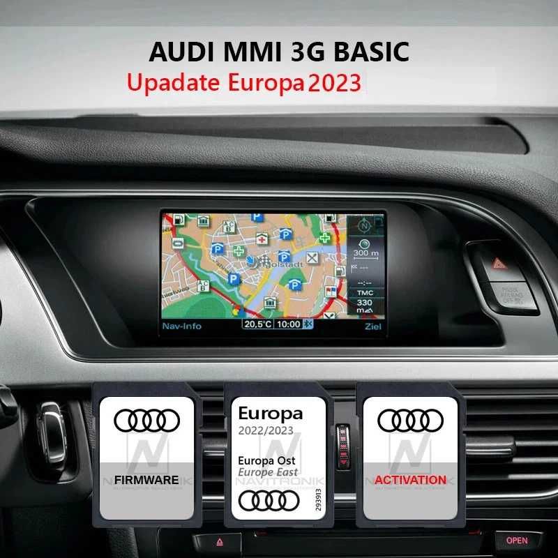 AUDI MMI 3G Basic SD CARD Update Harti Navigatie Europa 2023 AUDI
