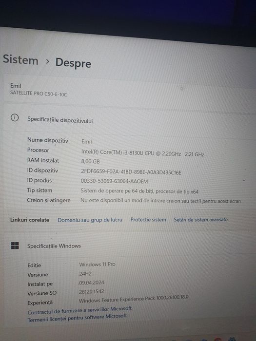 Vând leptop toshiba urgent. Negociabil