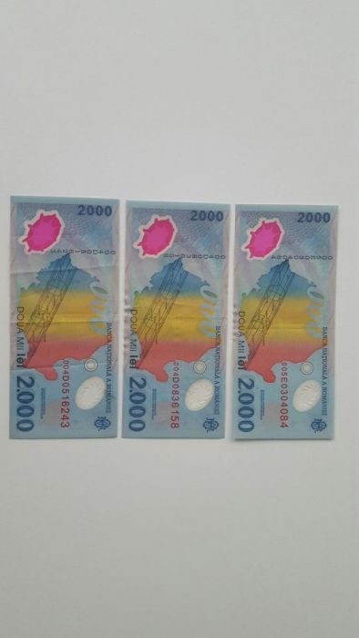 Bancnota de colectie 2000 lei din 1999
