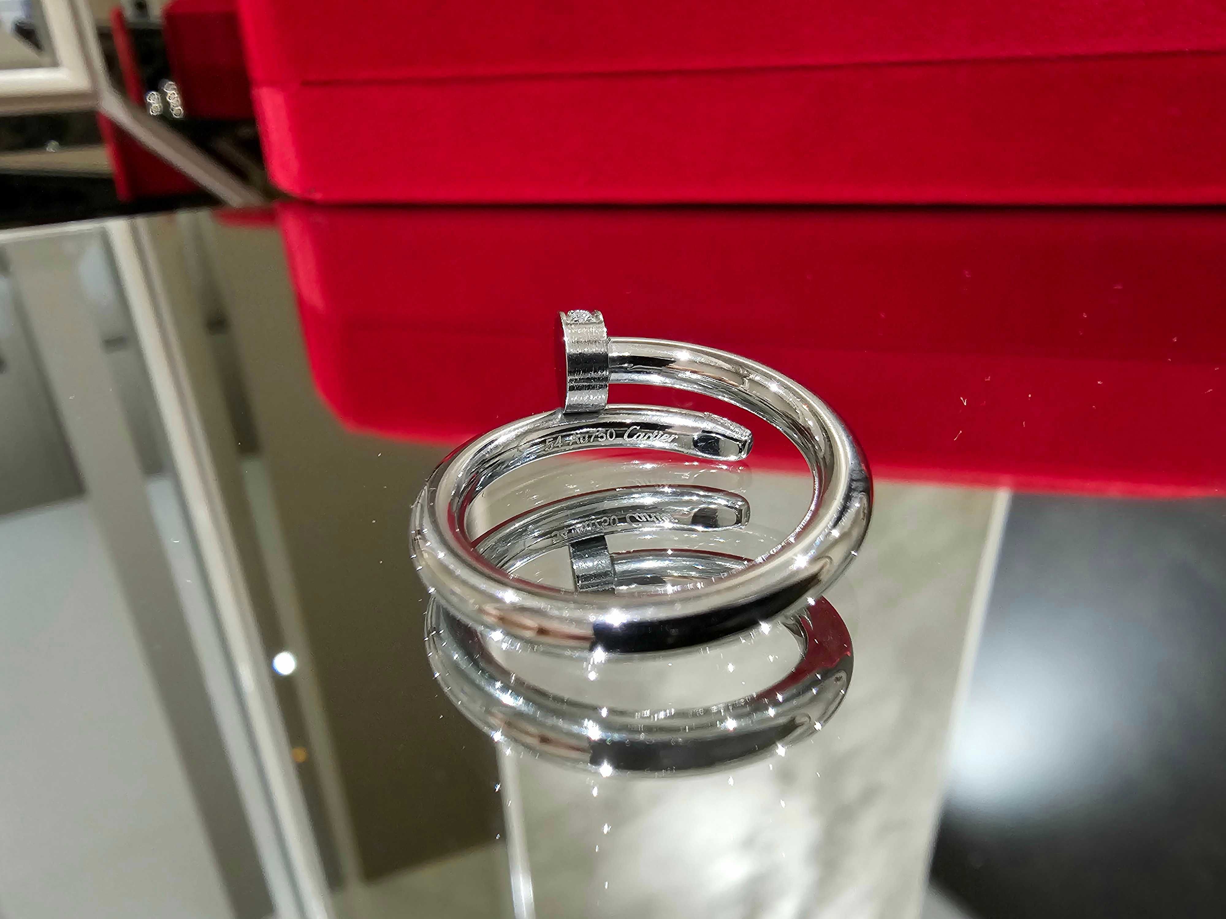 CARTIER Nail Juste un Clou Classic Silver Diamonds Пръстен Пирон