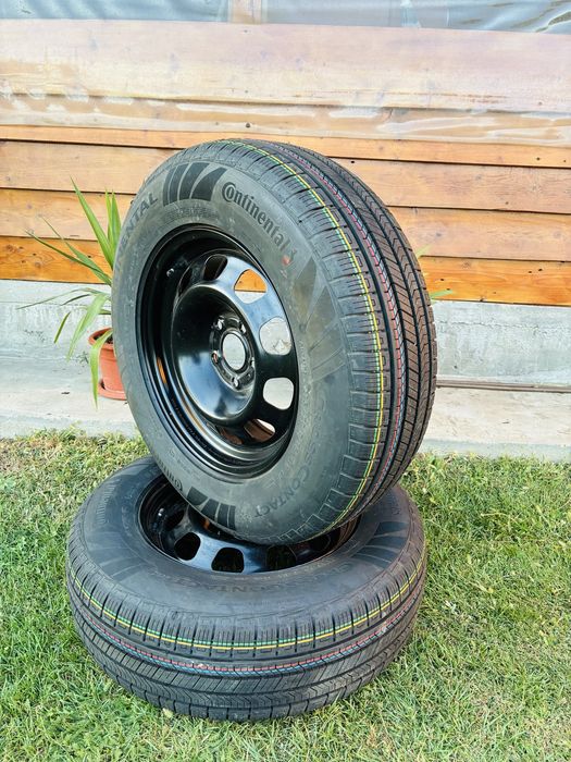 2buc Jante R16 Duster Renault Nissan cu anvelope M+S Continental