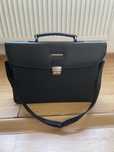 Geanta/servieta din piele neagra tip office