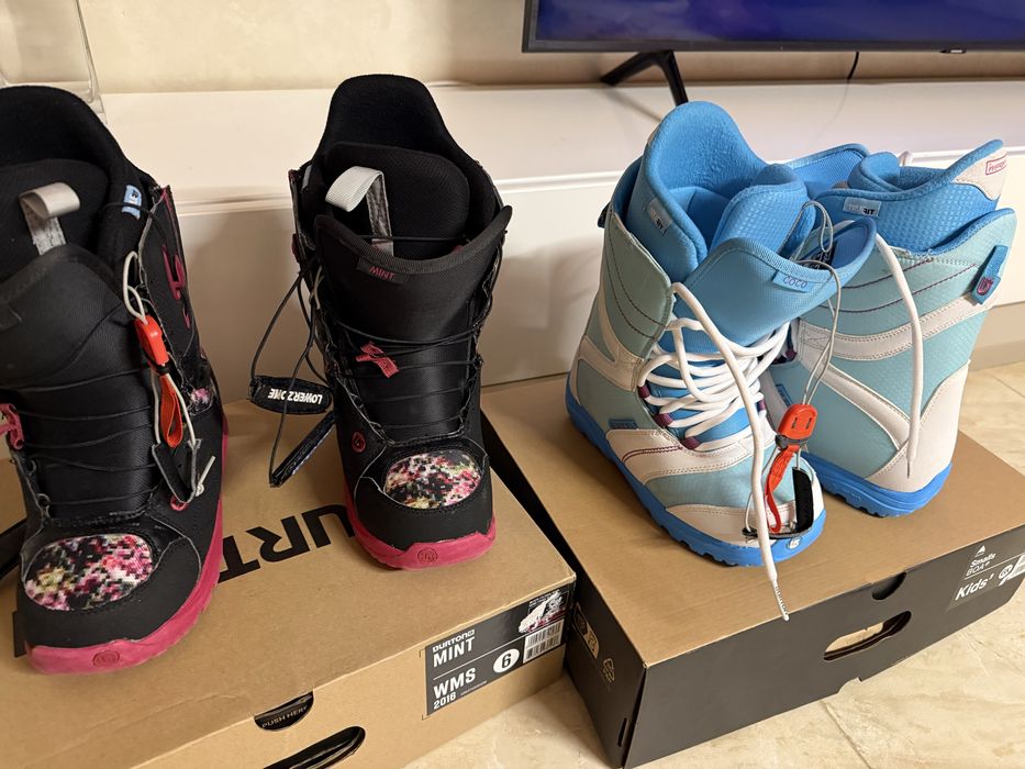 Bootsi snowboard copii Burton Coco / Mint marinea 36,5