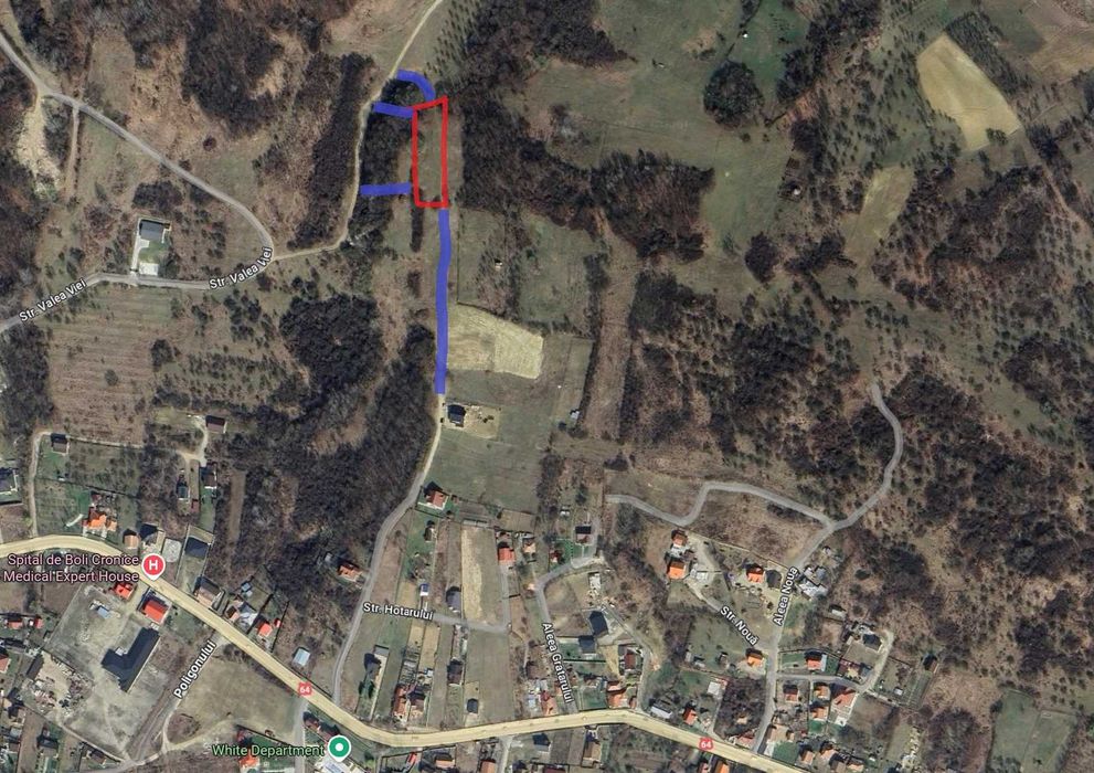 Teren 1975 m² extravilan Vladesti 7 km de Rm. Valcea 11 km de Olanesti