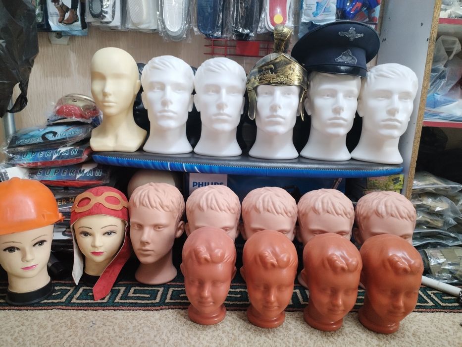 Манекен голова взрослый, подрастковый, детский