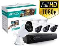 Лукс AHD 4 камери Sony Пълен Комплект видеонаблюдение охранителни dvr
