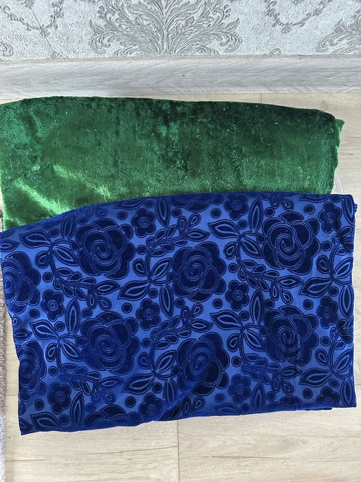 Продам новые ткани велюр