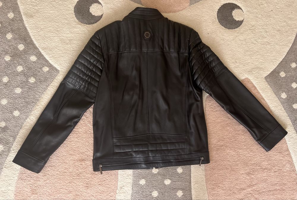 Мъжко яке от естествена кога Philipp Plein