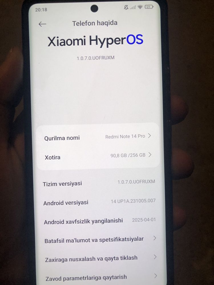 Redmi note 14 pro