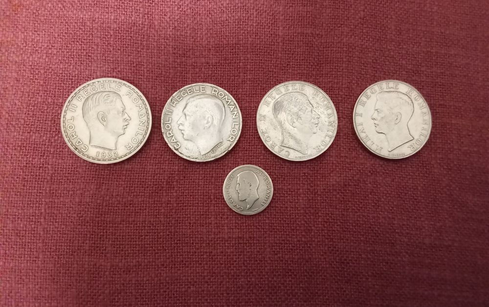 Monede vechi românești.
