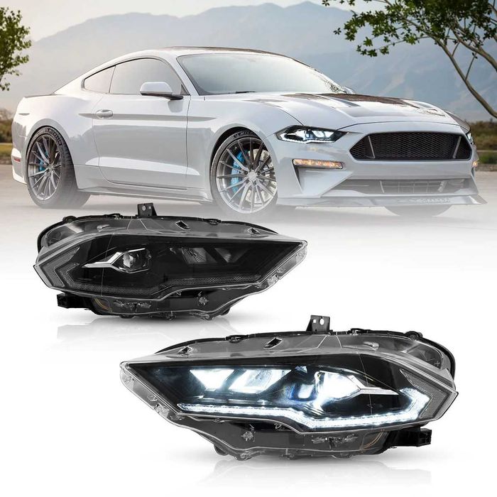 Комплект Full LED фарове с динамични мигачи за Мустанг 2018- Mustang