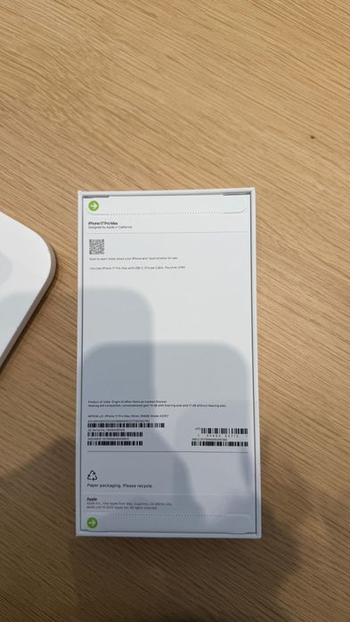 iPhone 17PRO MAX 256 GB Silver ,NOU