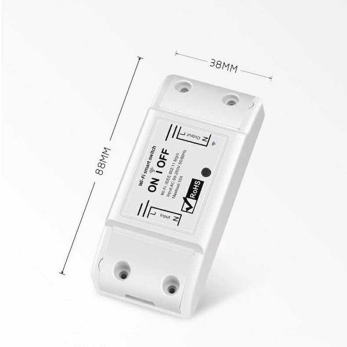 Releu wireless 1 canal wifi automatizare din telefon Tuya 220V 10A