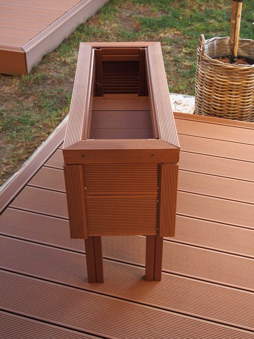 Vand jardiniera WPC 80x30 cm