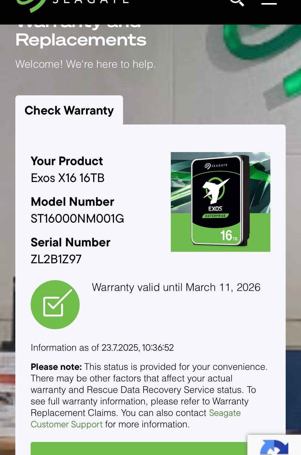 *Гаранция* Seagate Exos х16 16TB SATA - Вътрешен Хард Диск