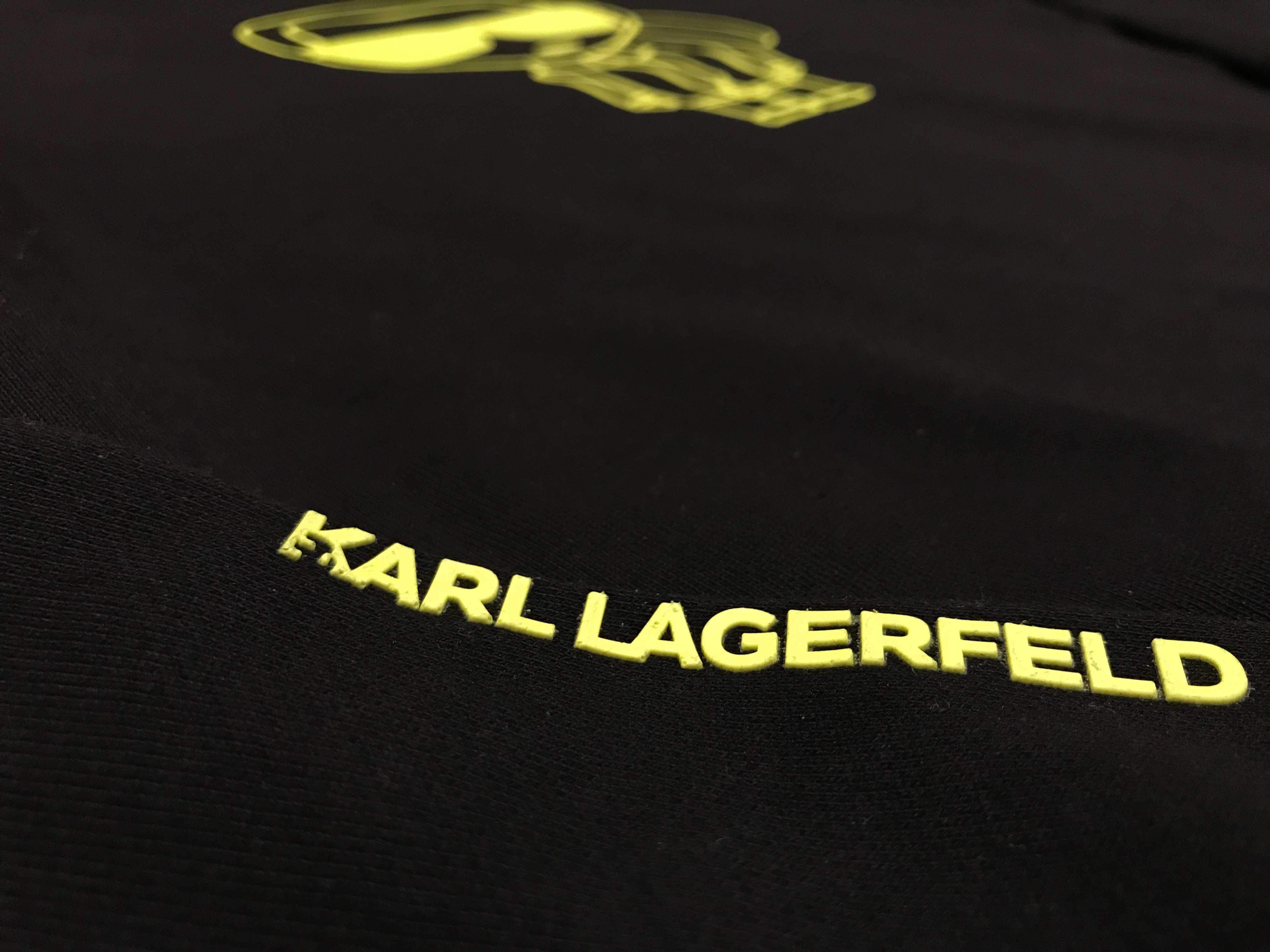 KARL LAGERFELD, оригинална, блуза, черна, размери: L и XXL