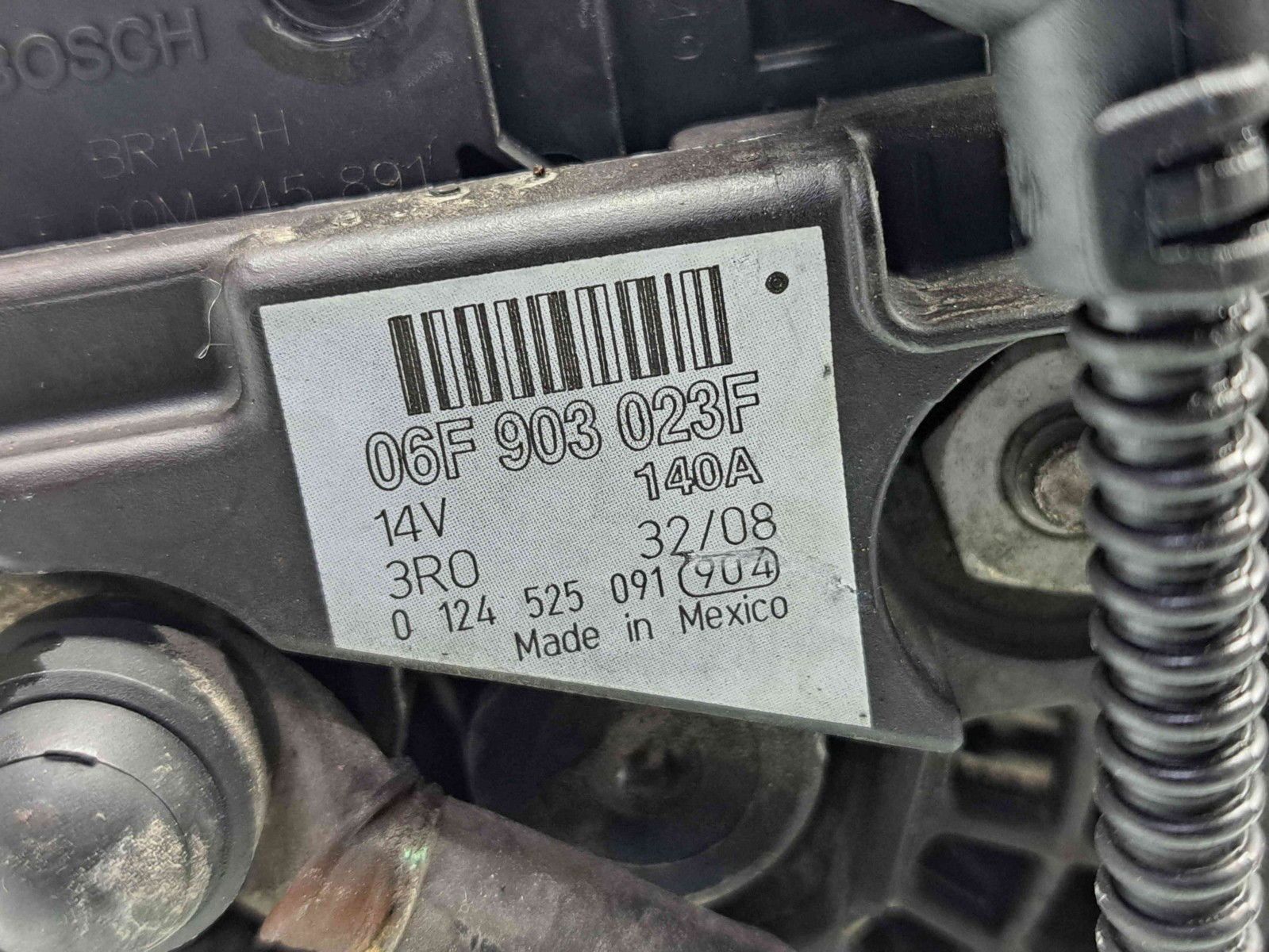 Alternator Volkswagen Golf 5 Variant (1K5) [Fabr 2007-2009] 06F903023F