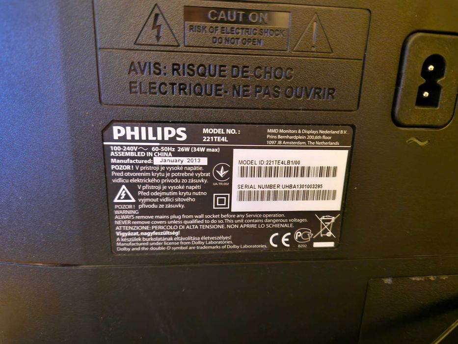Монитор с тв-тунер Philips 221T4L Led full HD