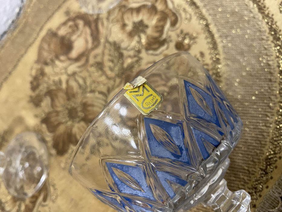 Винтидж кристални чаши 1950 1970 ръчна украса колекция