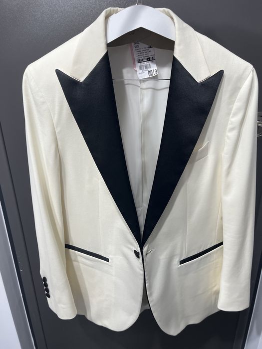 Sacou alb ceremonie nunta Catalin Botezatu Viggo marime 48