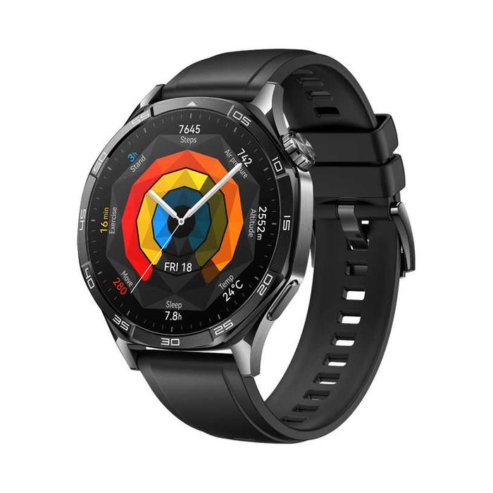 Smart watch HUAWEI WATCH GT 5 Black Fluoroelastomer Strap 46 MM