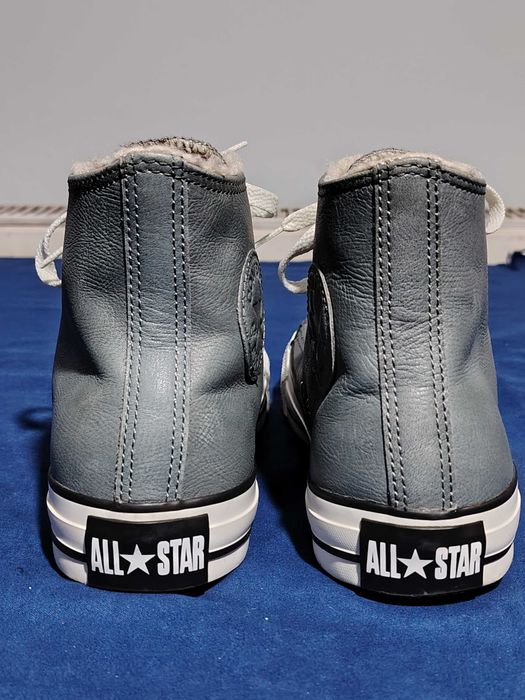 CONVERSE ALL STAR tenesi din piele îmblăniti, mr. 39,5, interior 25 cm