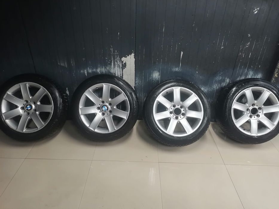 Jante bmw e 46 pe 17 plus cauciucuri de iarna