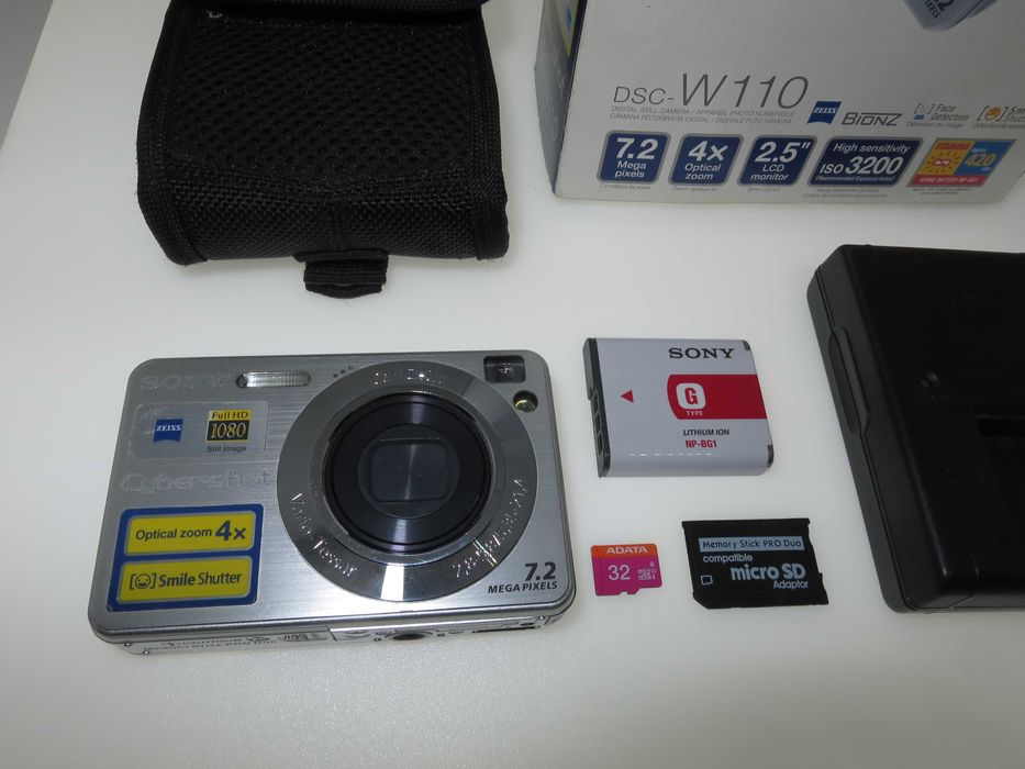 SONY Cyber-shot W110 компактен цифров фотоапарат мини камера като НОВ