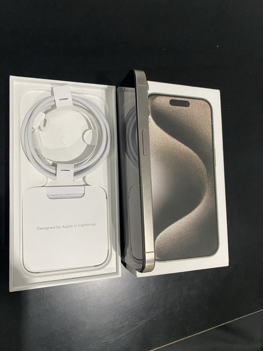 iPhone 15 PRO, 256 Gb, baterie 88%, Full Box, stare CA NOU/ Schimb