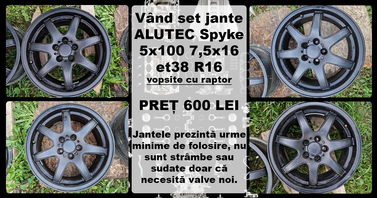 Vând jante Alutec Spyke 5x100 r16
