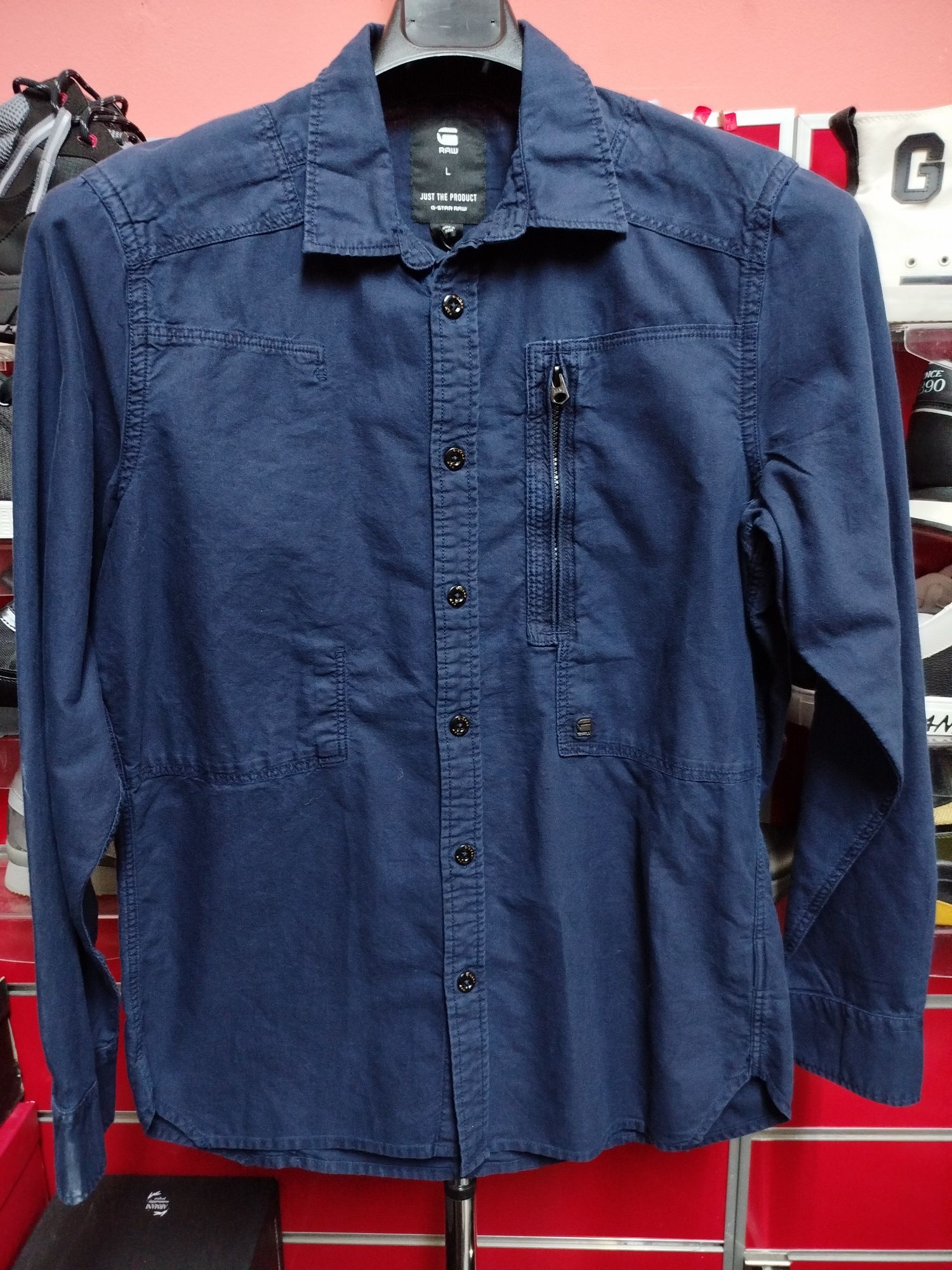 Оригинална мъжка риза G-Star Raw Powel L нова карго с цип