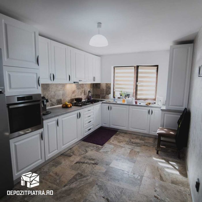 Piatră Decorativă, Marmură Thassos Bolovani Decor si Travertin