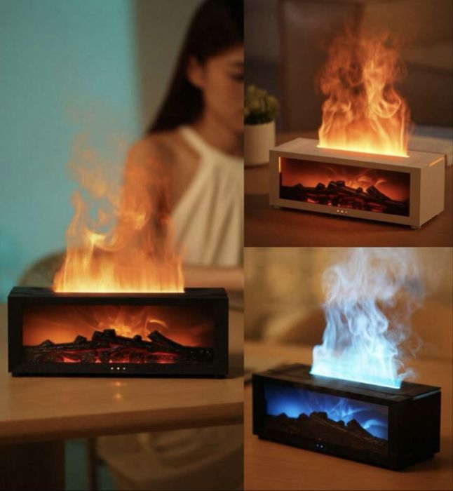 LED камина с пламък + Арома Дифузер / СПА Ефект / Уютна Атмосфера